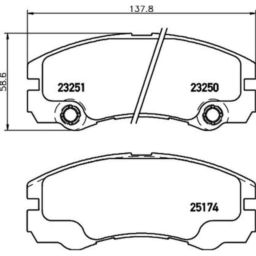 Mintex Front Brake Pad Set MDB1985