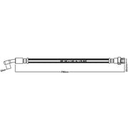 Juratek Brake Hydraulic Hose Line Rear Right JBH1216R