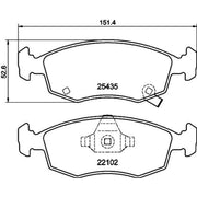 Mintex Front Brake Pad Set MDB3726