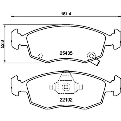 Mintex Front Brake Pad Set MDB3726