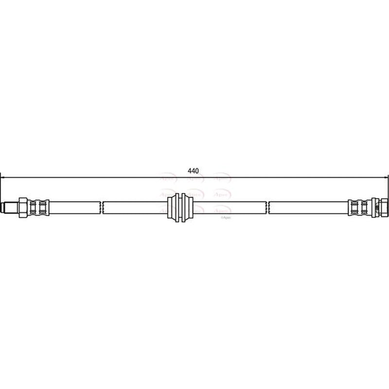 Apec Brake Hydraulic Hose Line Rear HOS3417