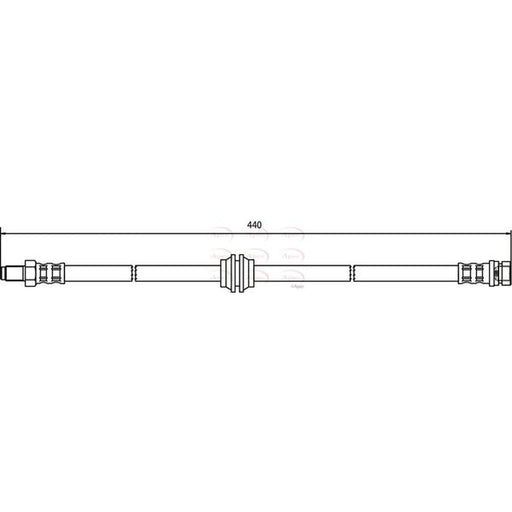 Apec Brake Hydraulic Hose Line Rear HOS3417
