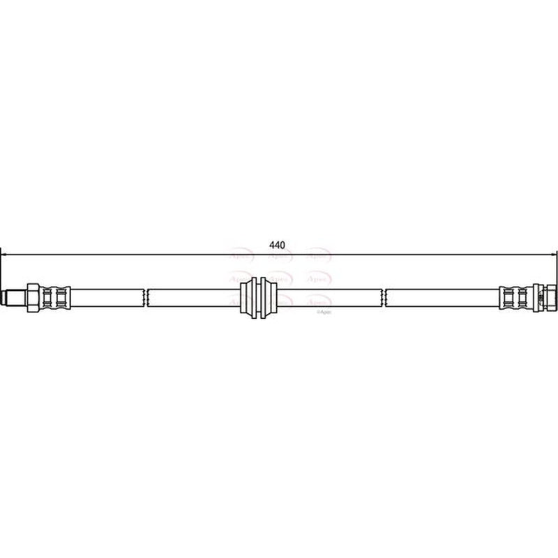 Apec Brake Hydraulic Hose Line Rear HOS3417