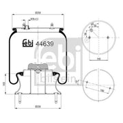 Febi Air Suspension Bellow 230mm Front 44639