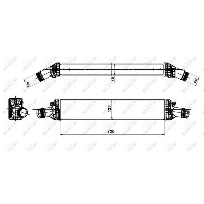 NRF Intercooler (Charge Air Cooler) 30189