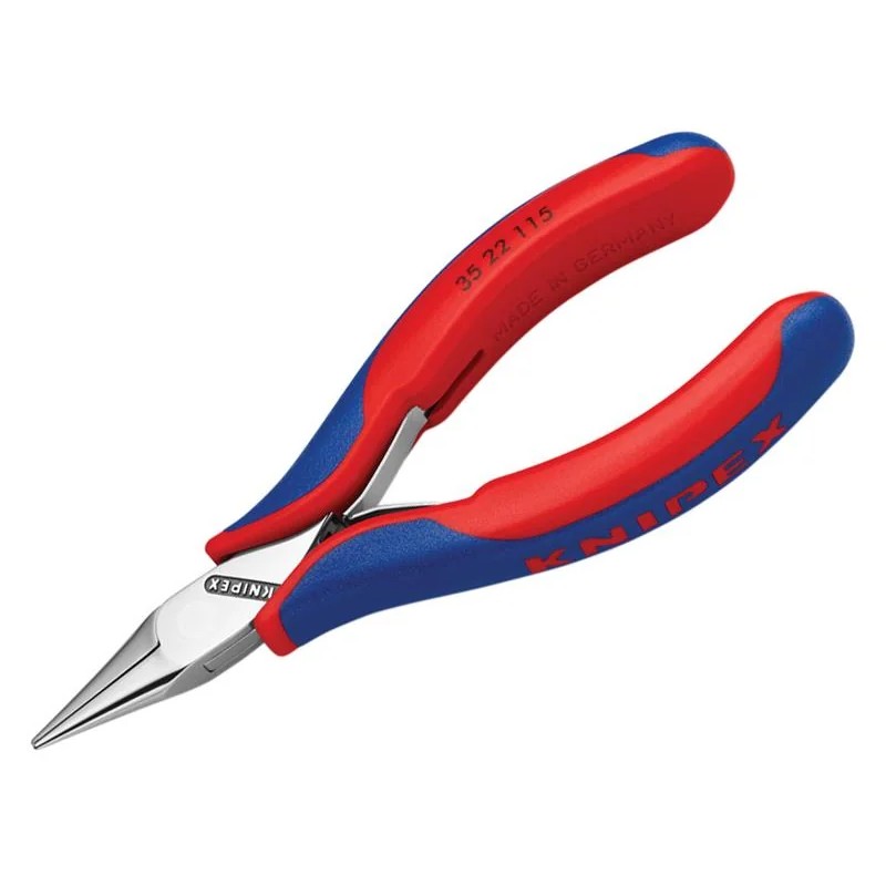 KNIPEX 35 22 115 Electronics Pliers, Half Round Jaw 115mm - 35 22 115 SB