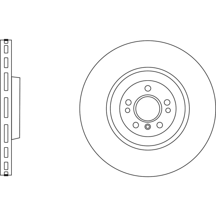 Apec Brake Disc Front Fits Mercedes Gl Class M R Apec  - Town Parts