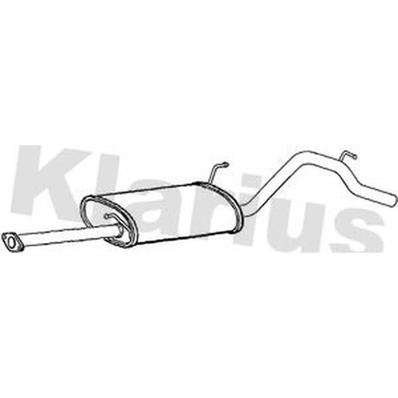 Klarius Box With Tail Pipe Rear DU91E
