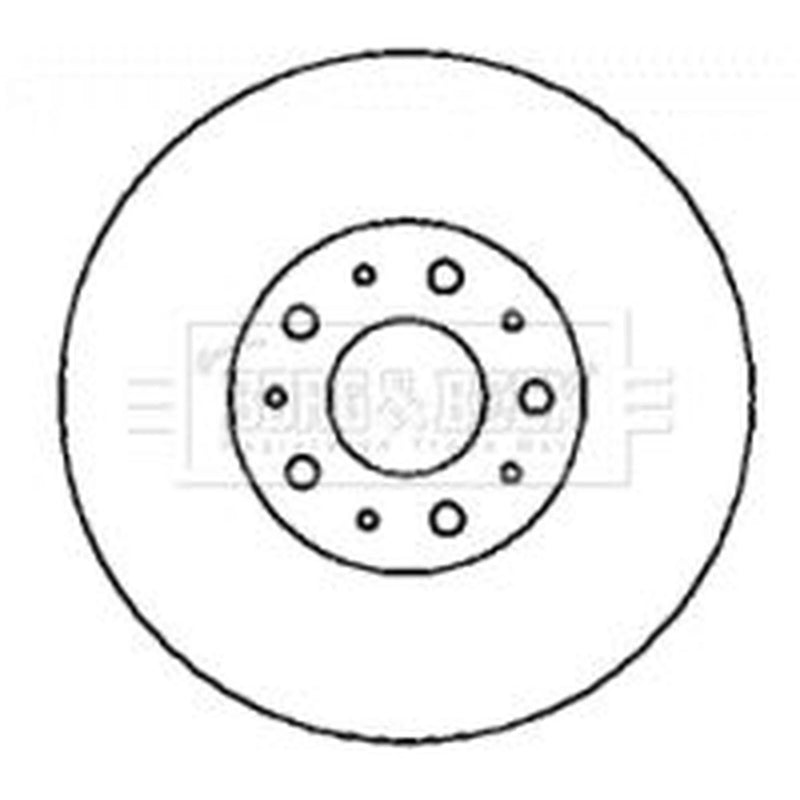 Borg & Beck 2 x Vented Front Brake Discs BBD4346