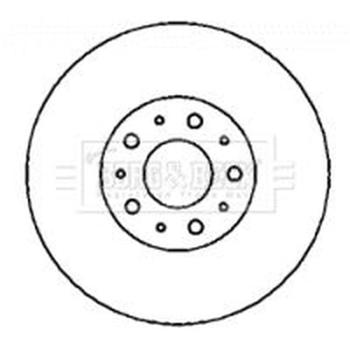 Borg & Beck 2 x Vented Front Brake Discs BBD4346