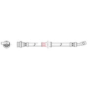 Apec Brake Hydraulic Hose Line Front Left HOS4325