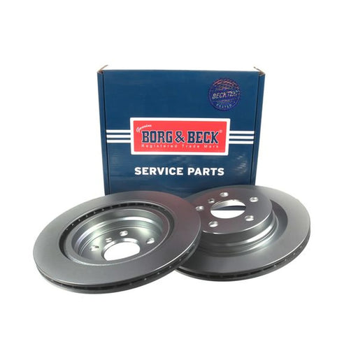 Borg & Beck 2 x Vented Rear Brake Discs BBD5383