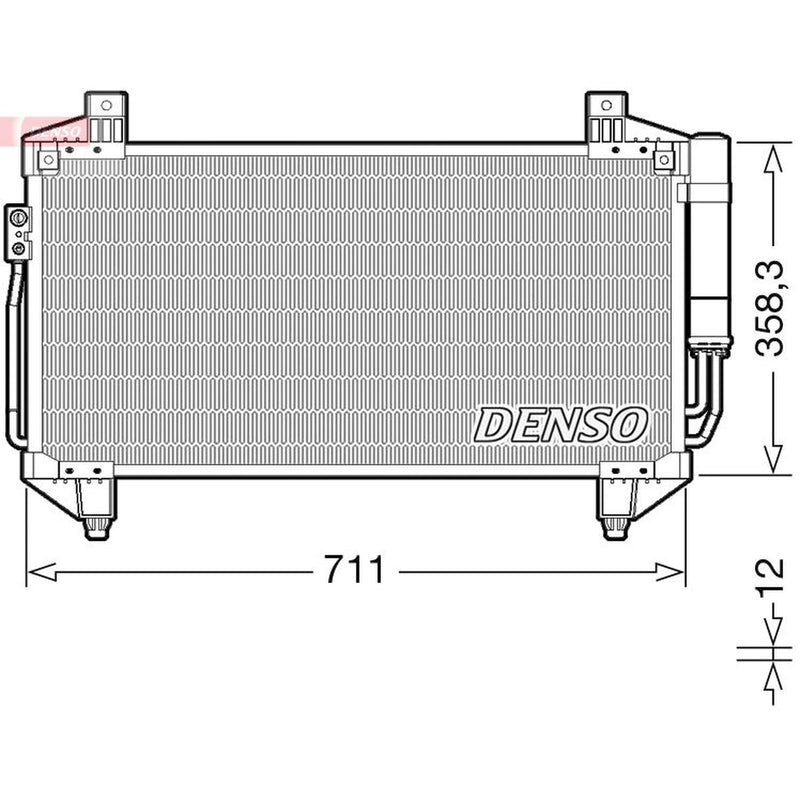 Denso Air Conditioning Condenser DCN45011