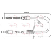Apec Handbrake Cable Right Rear CAB1176