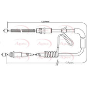 Apec Handbrake Cable Right Rear CAB1176