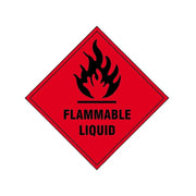 Scan Flammable Liquid - Self Adhesive Vinyl Sign 100 x 100mm - 1850S