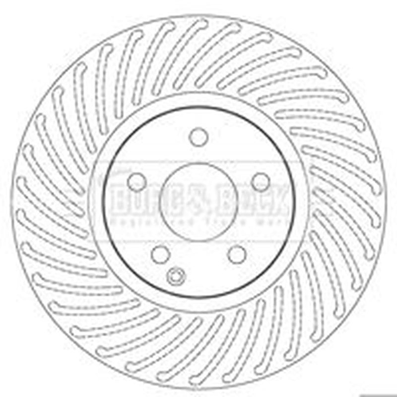 Borg & Beck 2 x / Front Brake Discs BBD5811S