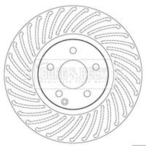 Borg & Beck 2 x / Front Brake Discs BBD5811S