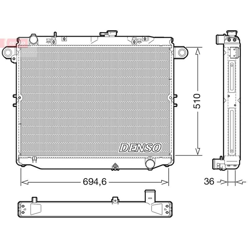 Denso Engine Radiator DRM50139