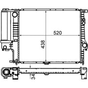 Mahle Engine Radiator CR 244 001S