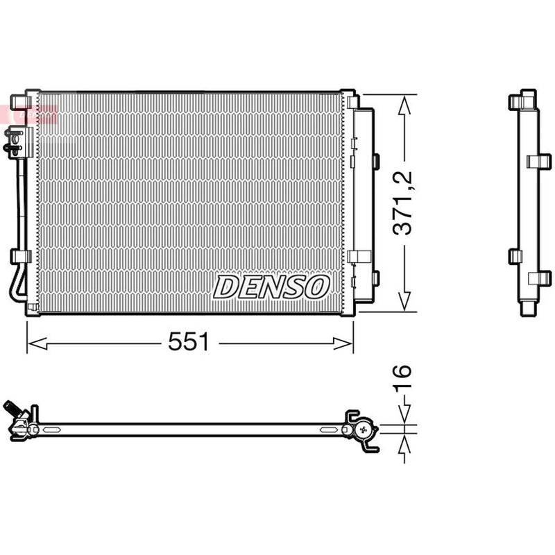 Denso Air Conditioning Condenser DCN41022