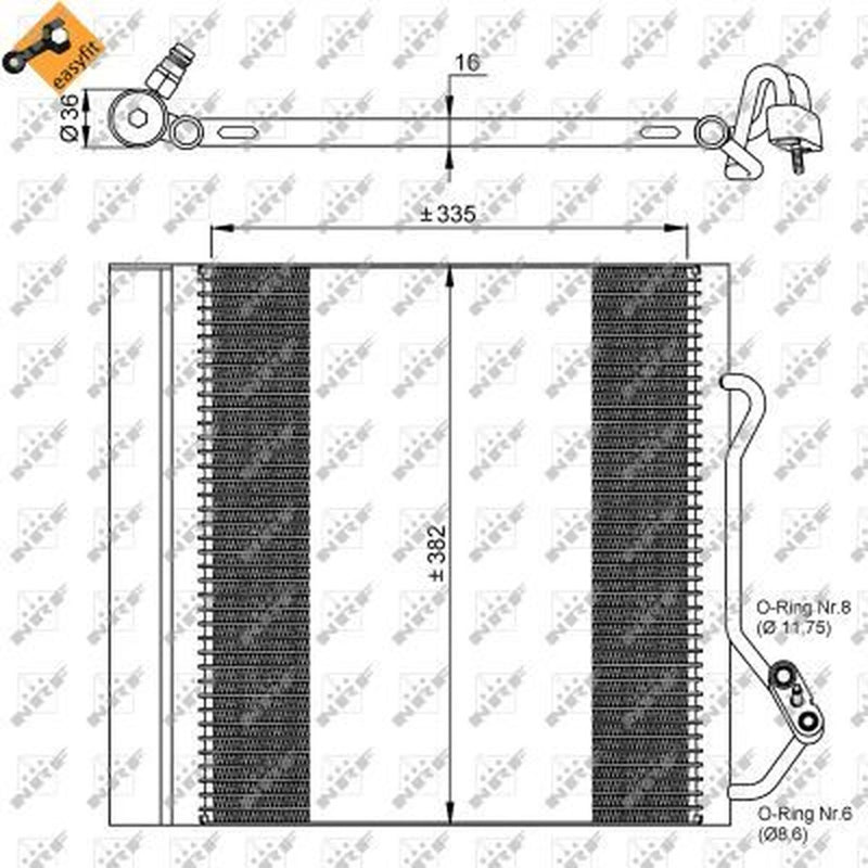 NRF Air Conditioning Condenser 35874