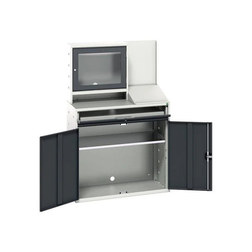 Bott Verso Computer Cupboard 1050 x 550 x 1650mm Anthracite Grey - 16928022.19