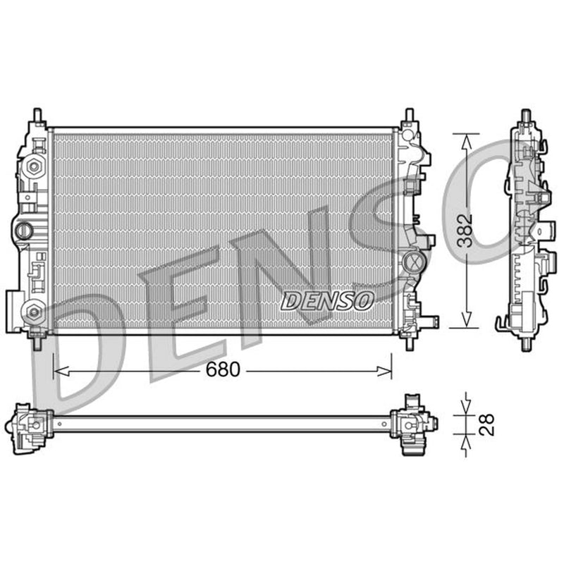 Denso Engine Radiator DRM20079