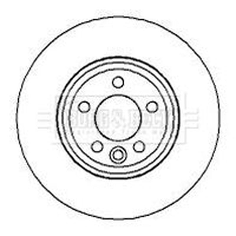 Borg & Beck 2 x Vented Front Brake Discs BBD4130