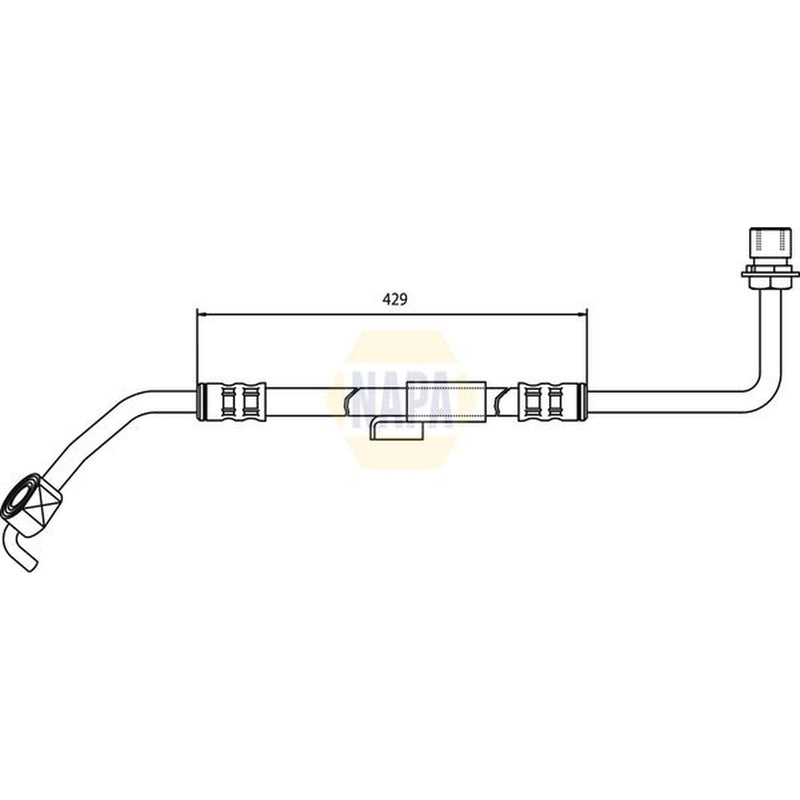 NAPA Brake Hydraulic Hose Line Front Left NBH1272