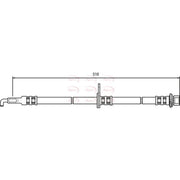 Apec Brake Hydraulic Hose Line Front Left HOS3746