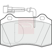 Apec Front Brake Pad Set PAD1007