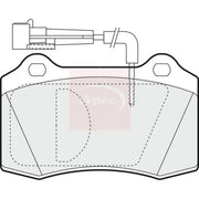Apec Front Brake Pad Set PAD1007