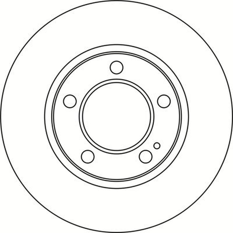 Abtex 2 x Solid Rear Brake Discs BD1742S