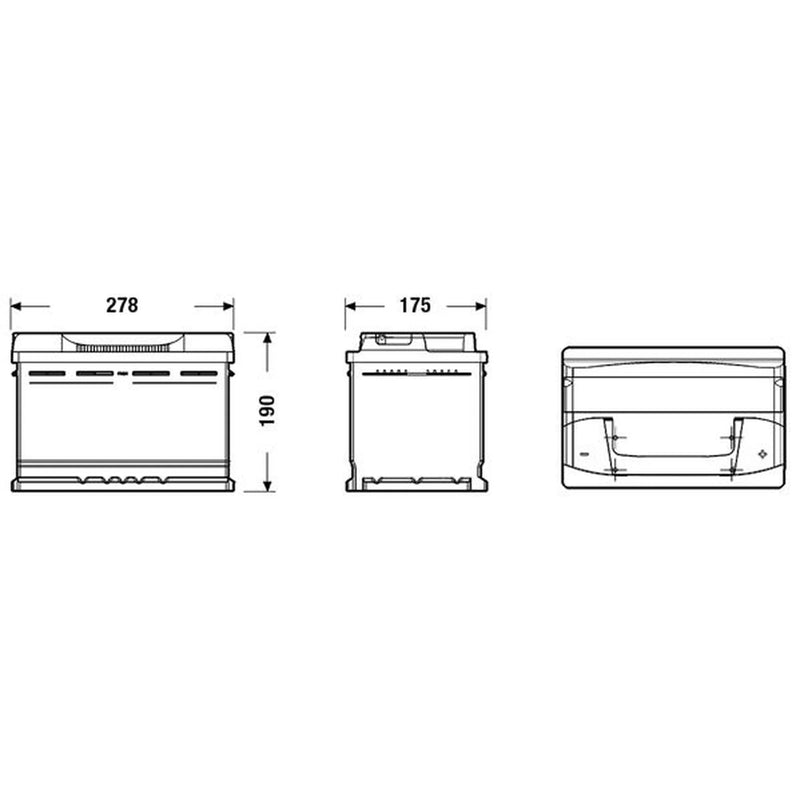 Exide Battery 12V 74Ah 680A EB740