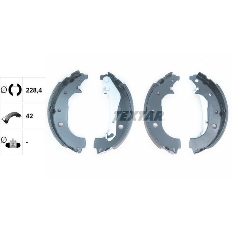 Textar Brake Shoe Set Axle Kit 91081600