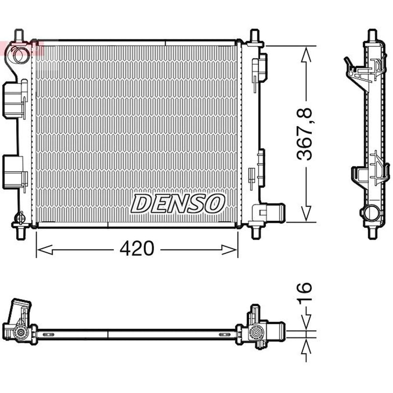 Denso Engine Radiator DRM41022