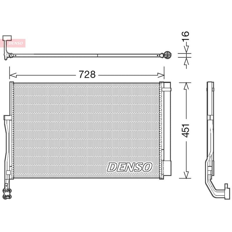Denso Air Conditioning Condenser DCN02007