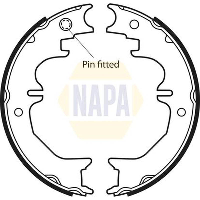 NAPA Parking Brake Shoe Set NBS5025