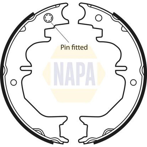 NAPA Parking Brake Shoe Set NBS5025