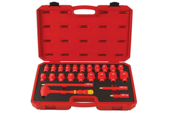Laser Tools Insulated Socket Set 1/2"D 24pc - PL