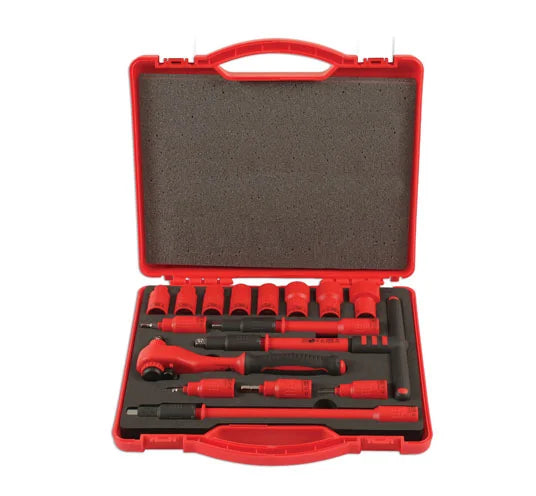 Laser Tools Insulated Socket Set 3/8"D 16pc - PL