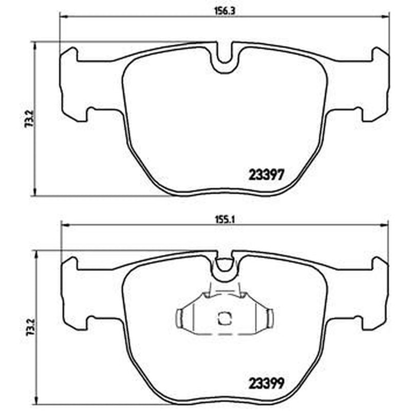 Brembo 4 x Front Brake Pad Set P44012