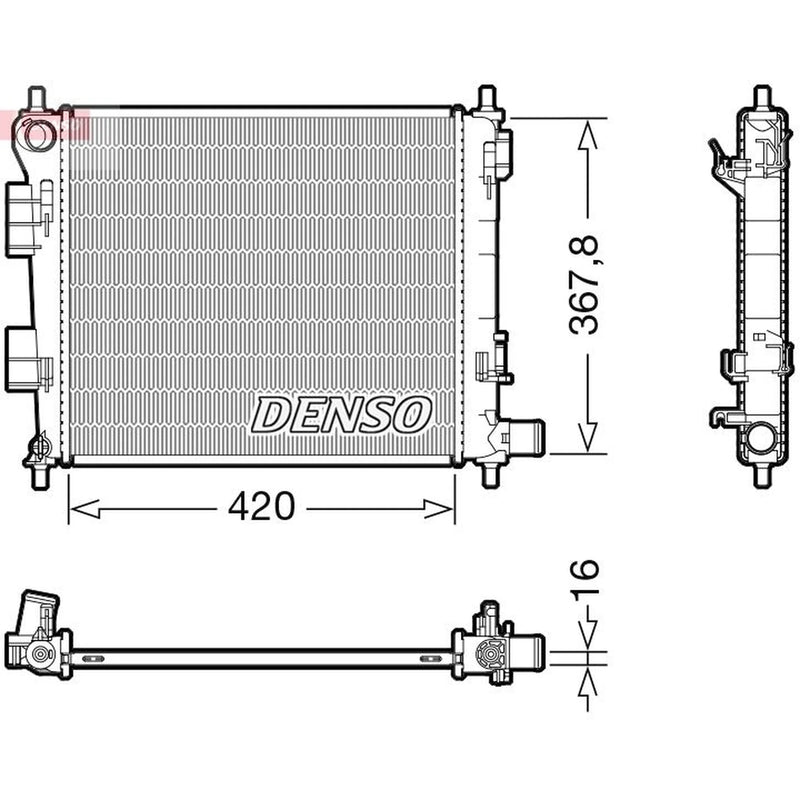 Denso Engine Radiator DRM41025