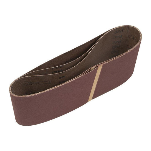 Sealey Sanding Belt 100 x 610mm Assorted Pack of 3 CB161A/3 Sealey  - Town Parts