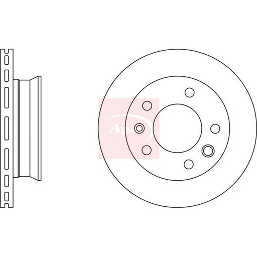 Apec 2 x Vented Front Brake Discs DSK771