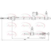 Apec Handbrake Cable Right Rear CAB1566