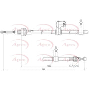 Apec Handbrake Cable Right Rear CAB1566