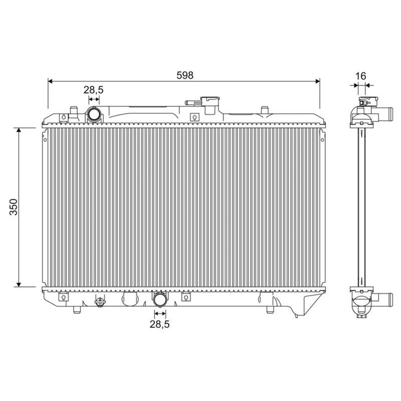 Valeo Engine Radiator 701355
