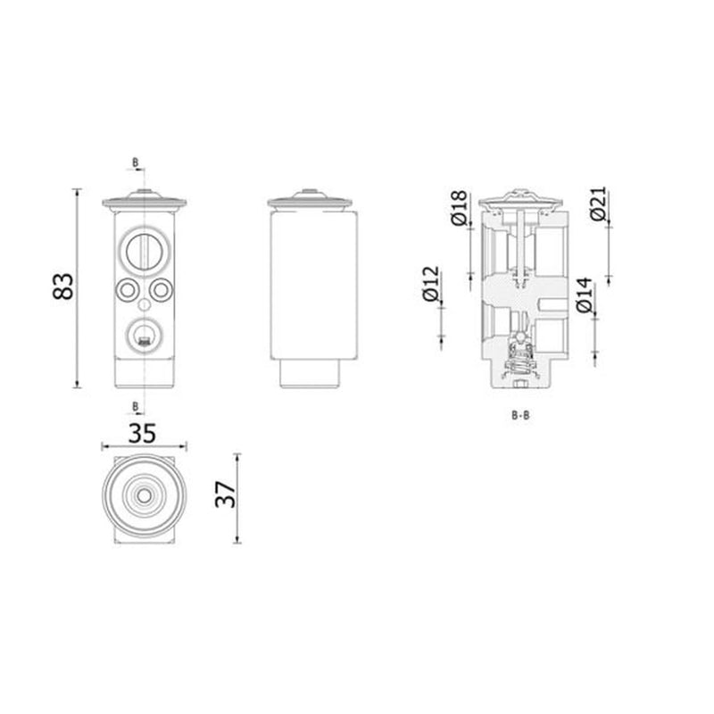 Mahle Air Conditioning Expansion Valve AVE 206 000P